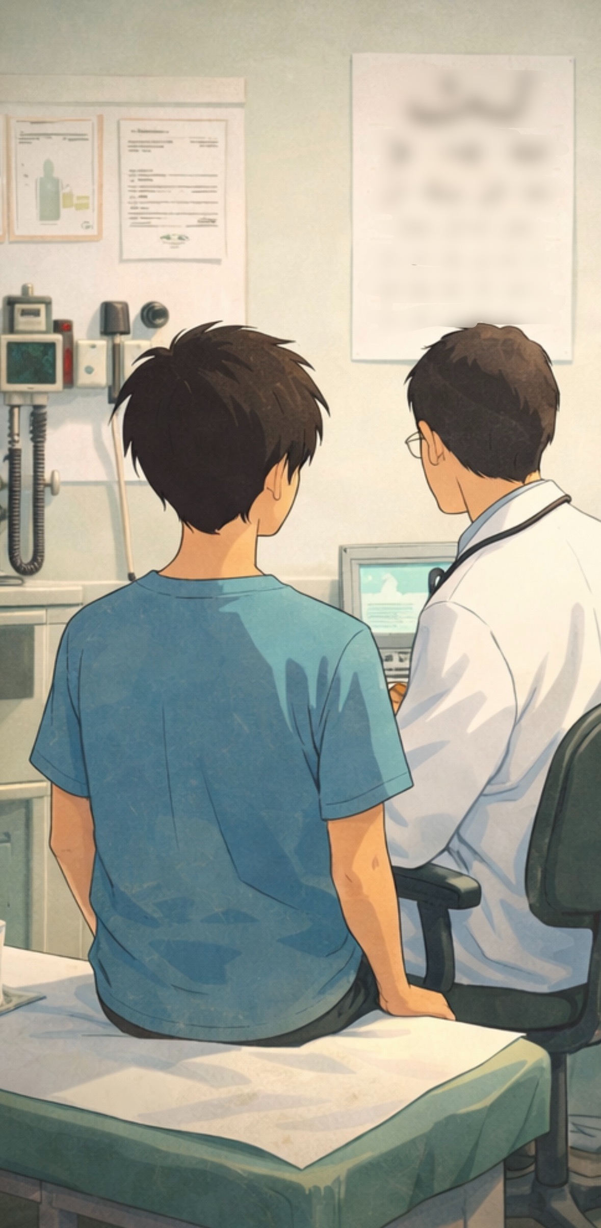 عِنْدَ الطَّبِيبِ